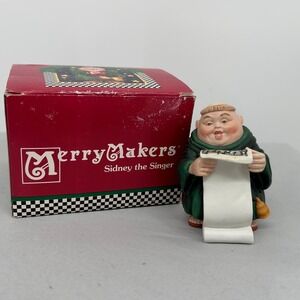 Dept 56 Merry Makers Sidney the Singer Monk Figurine Musical Sheet Christmas